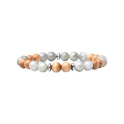 Bracelet Mika wood labradorite