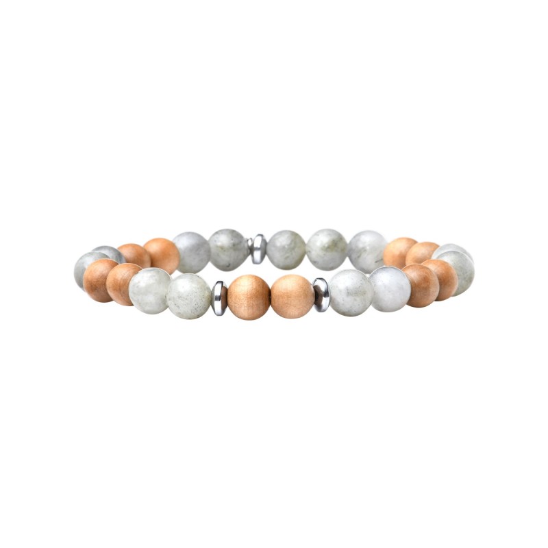 Bracelet Mika wood labradorite