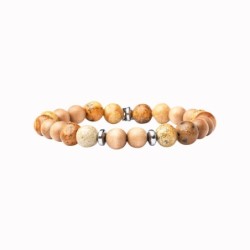 Bracelet Mika wood jaspe paysage