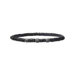 Bracelet Lucas spinelle noir