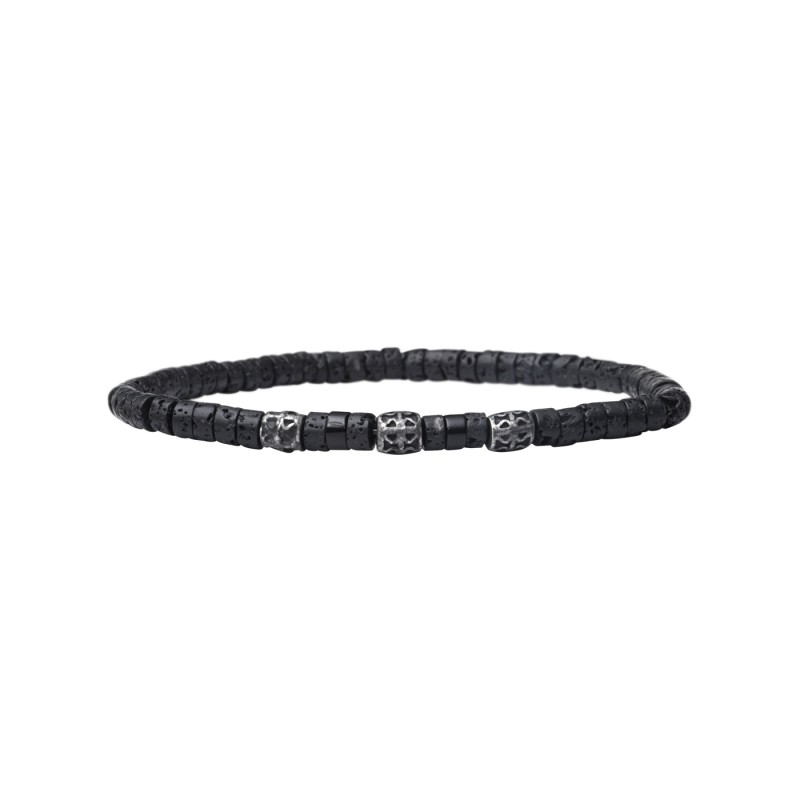 Bracelet Lucas spinelle noir