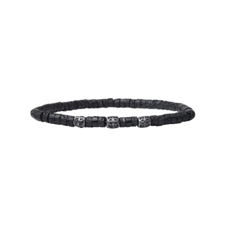 Bracelet Lucas spinelle noir