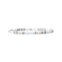 Bracelet Leo howlite et pierre de rivière