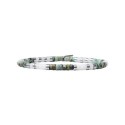 Bracelet Leo turquoise africaine et quartz fumé