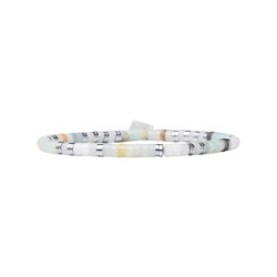Bracelet Leo quartz fumé et amazonite