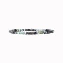Bracelet Leo turquoise africaine et obsidienne