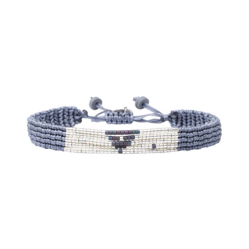 Bracelet César gris grandiose