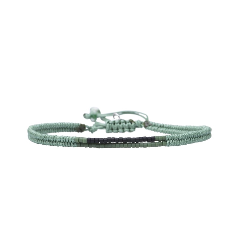Bracelet César noir kaki souverain