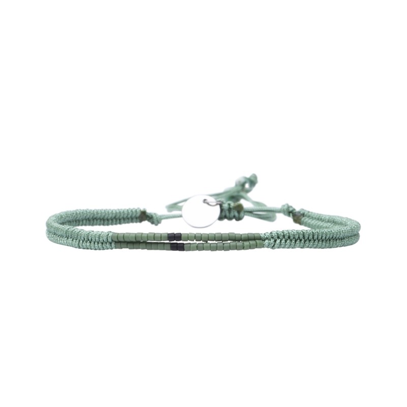 Bracelet César noir kaki majestueux
