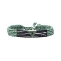 Bracelet César noir kaki grandiose