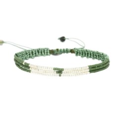 Bracelet César vert noble