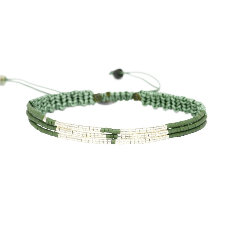 Bracelet César vert noble