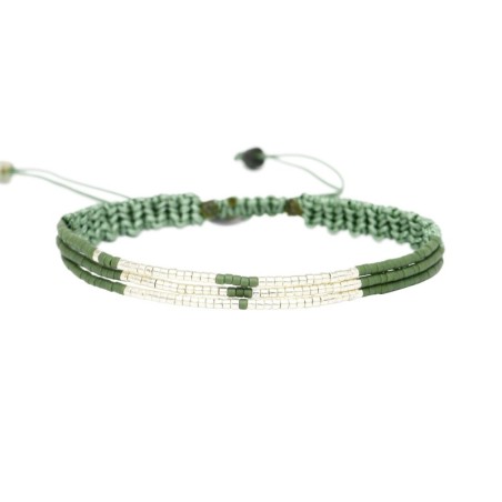 Bracelet César vert noble