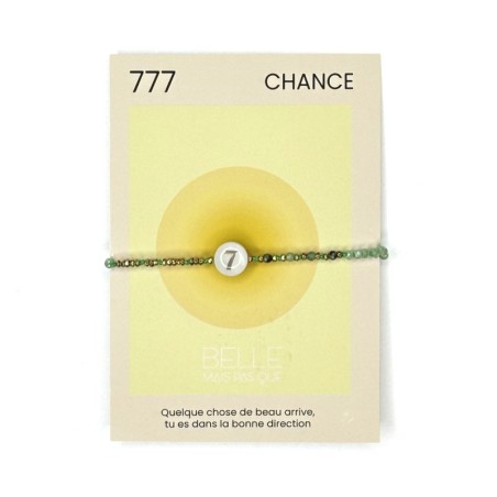 Bracelet Chemin de vie 7 " Chance "