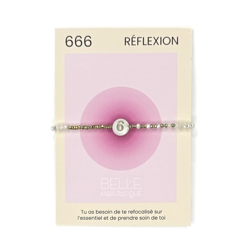Bracelet Chemin de vie 6 " Réflexion "