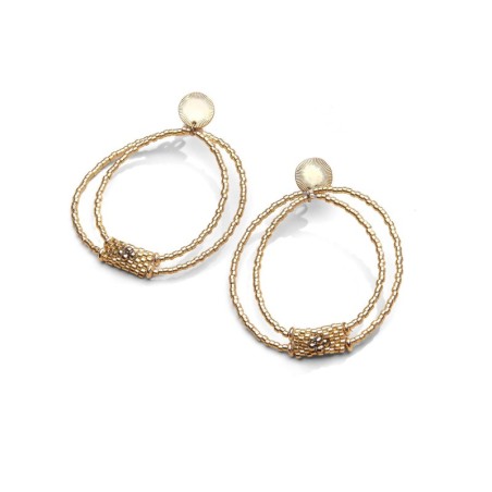 Boucles doreilles Lumineuse | Perles Miyuki | Belle mais pas que
