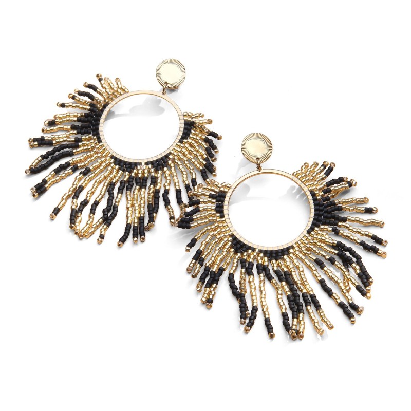 Boucles doreilles Isla Tigre | Perles Miyuki | Belle mais pas que