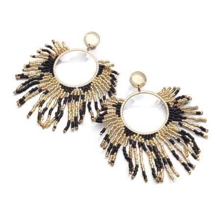 Boucles doreilles Isla Tigre | Perles Miyuki | Belle mais pas que