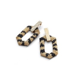 Boucles d’oreilles Cléa Tigre | Perles Miyuki | Belle mais pas que