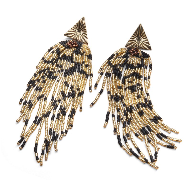 Boucles doreilles Carma Tigre | Perles Miyuki | Belle mais pas que