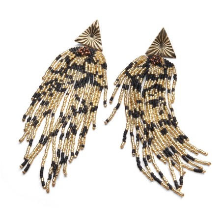 Boucles doreilles Carma Tigre | Perles Miyuki | Belle mais pas que