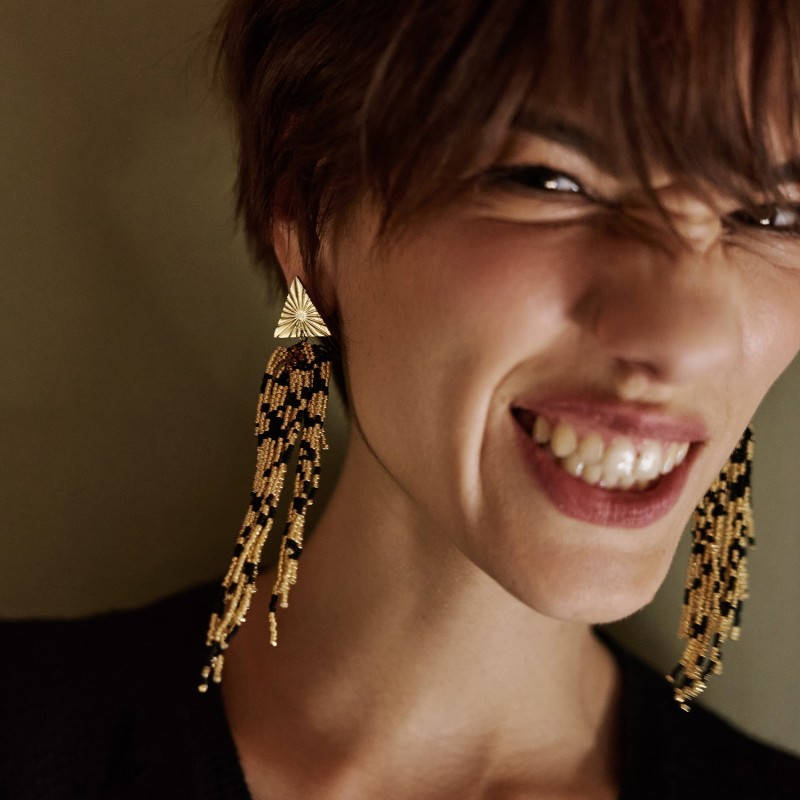 Boucles doreilles Carma Tigre | Perles Miyuki | Belle mais pas que