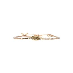 Bracelet Hizya baiser au chocolat | Perles Miyuki