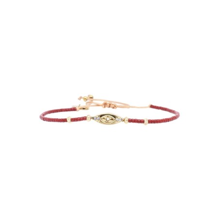 Bracelet Hizya Mahogany enflammé | Perles Miyuki