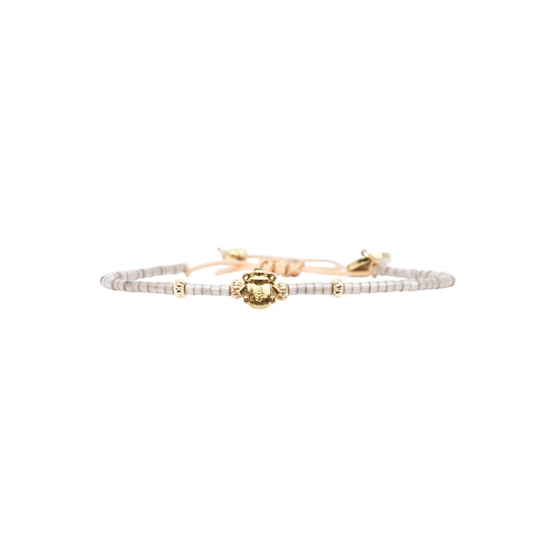 Bracelet Hizya champagne | Perles Miyuki