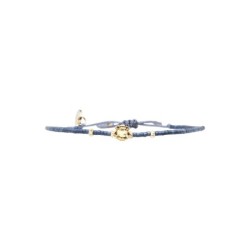 Bracelet Hizya gris bleuté de Soho | Perles Miyuki