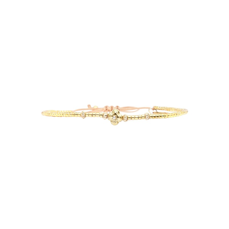 Bracelet Hizya doré | Perles Miyuki