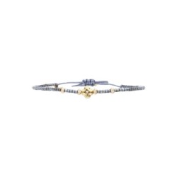 Bracelet Hizya anthracite graphique | Perles Miyuki