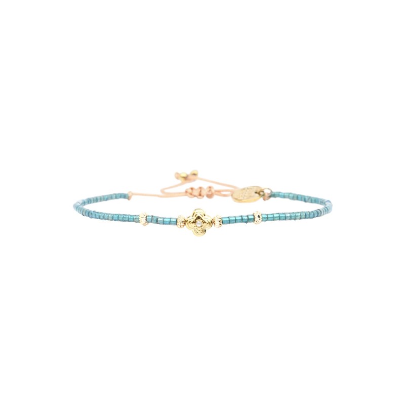 Bracelet Hizya eaux abyssales | Perles Miyuki