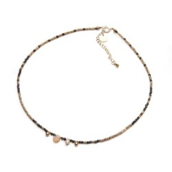 Collier Gabrielle spinelle noir | Pierres naturelles | Belle mais pas que