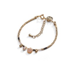 Bracelet Gabrielle spinelle noir & zircon jaune | Belle mais pas que