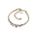 Bracelet Gabrielle spinelle noir & turquoise africaine | Belle mais pas que
