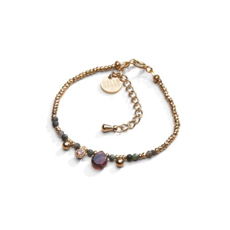Bracelet Gabrielle tourmaline verte | Belle mais pas que